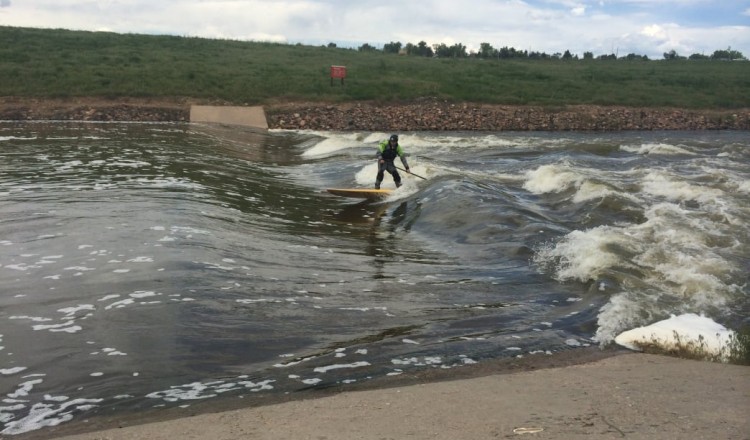 Chatfield's "Miracle Wave" appears like magic below the dam when the water is right.
