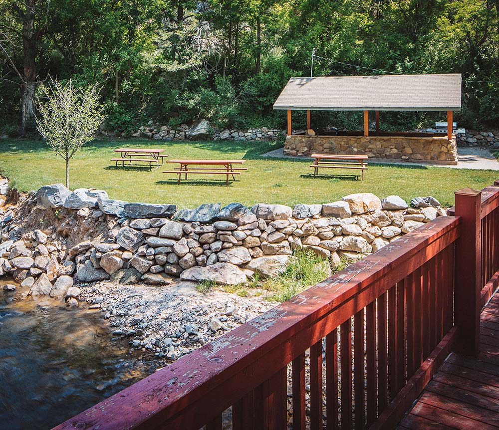 Creekside Pavillion at A-Lodge in Boulder, Colorado