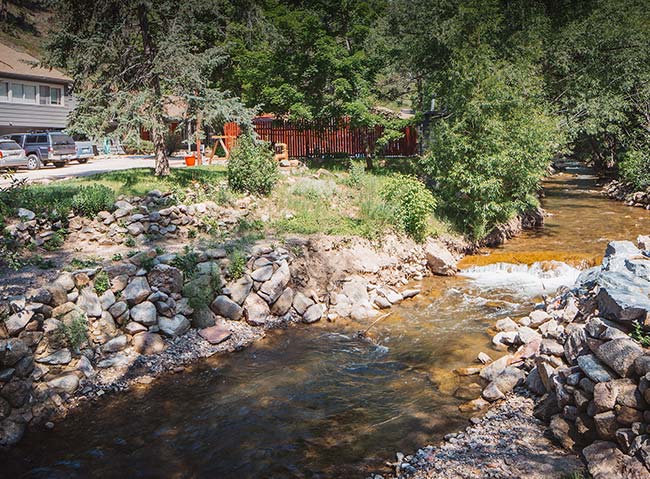Fourmile Creek at A-Lodge in Boulder, Colorado