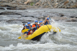 Whitewater rafting near Boulder