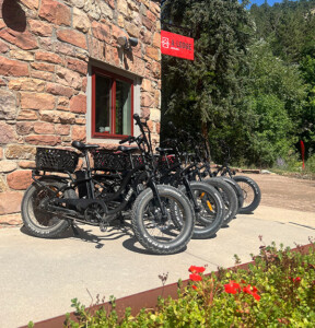 The A-Lodge Hotel in Boulder E-Bike Rental Fleet