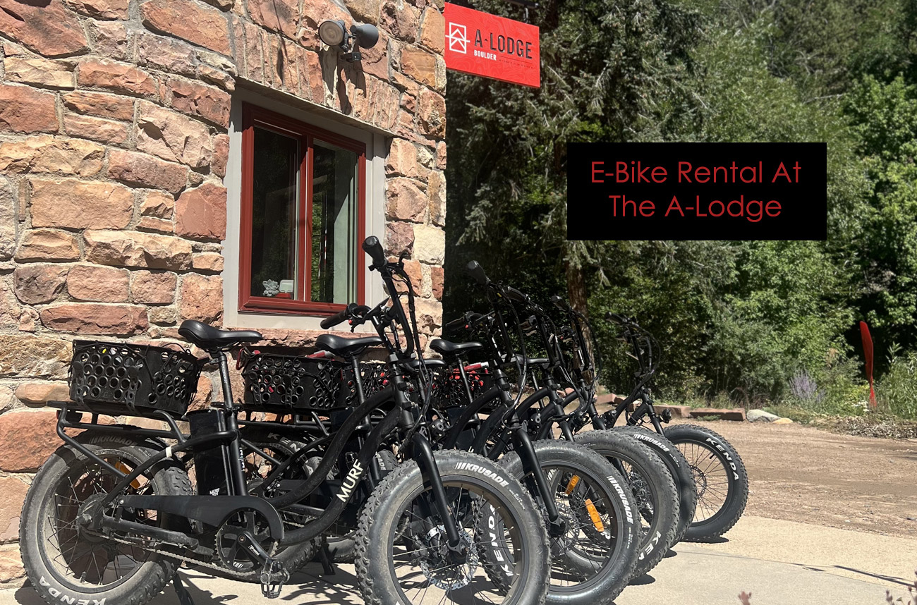 E-Bike Rental Bikes At The A-Lodge Hotel In Boulder