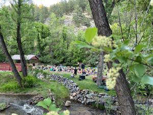 Boulder Outdoor Yoga Event at the A-Lodge Hotel