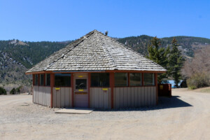Community room at the A-Lodge tent, van and RV Campground and lodging in our cabin rentals