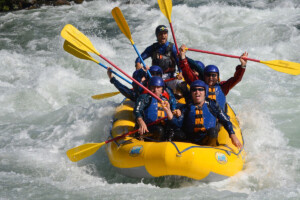 Group camping at the A-Lodge and rafting the Arkansas river