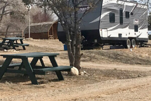 Pull through RV Campsite at the A-Lodge Salida location