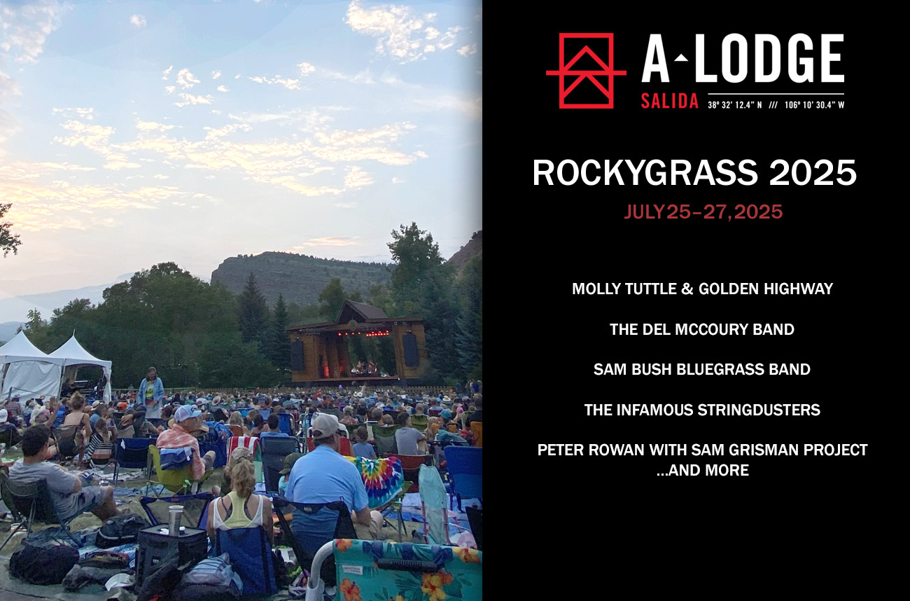 People at Rockygrass 2025 In Lyons Colorado with weekend information