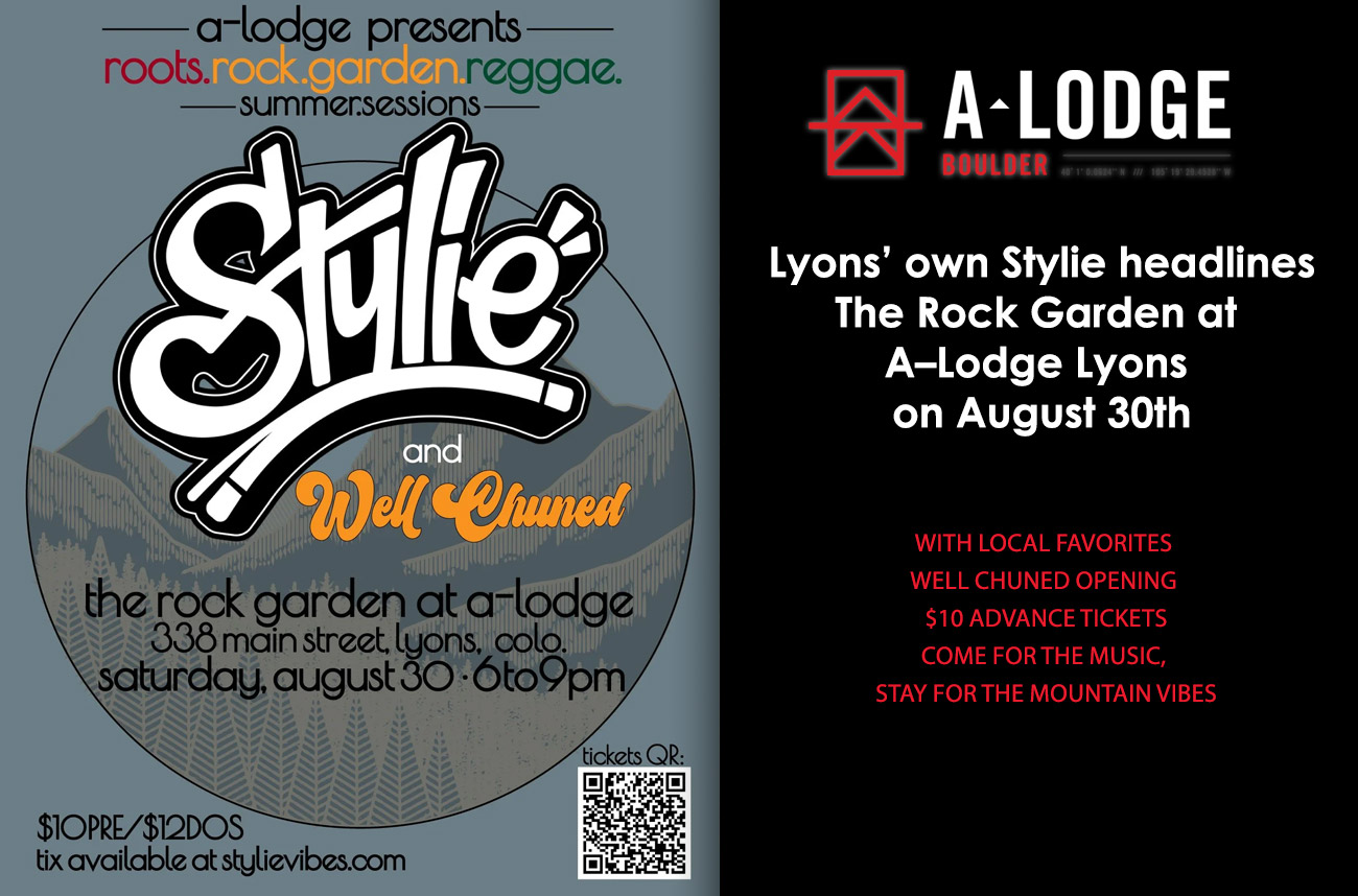 Lyons’ own Stylie headlines The Rock Garden at A–Lodge Lyons on August 30