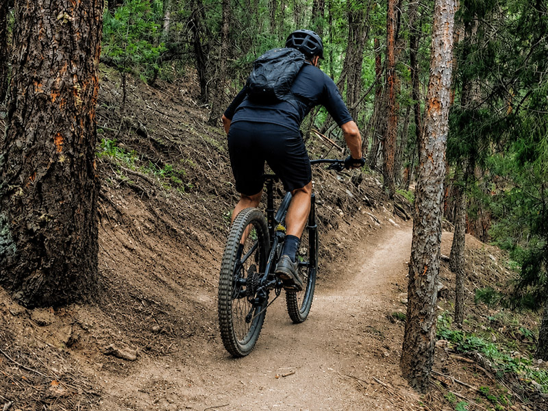 mountain biking Betasso Preserve in Boulder, Colorado