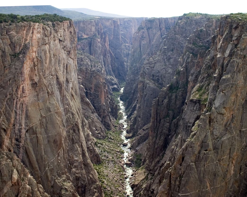 The inner canyon of Black Canyon of the Gunnison.